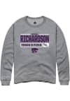 Main image for Devon Richardson Rally Mens Graphite K-State Wildcats NIL Stacked Box Crew Sweatshirt
