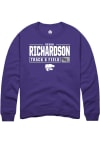 Main image for Devon Richardson Rally Mens Purple K-State Wildcats NIL Stacked Box Crew Sweatshirt