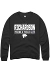 Main image for Devon Richardson Rally Mens Black K-State Wildcats NIL Stacked Box Crew Sweatshirt