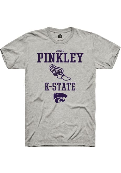 Jesse Pinkley Ash K-State Wildcats NIL Sport Icon Short Sleeve T Shirt