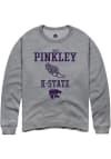 Main image for Jesse Pinkley Rally Mens Graphite K-State Wildcats NIL Sport Icon Crew Sweatshirt