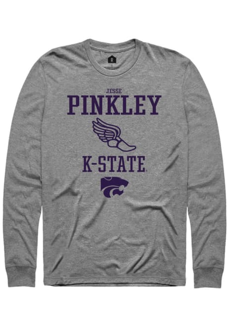 Jesse Pinkley Rally Mens Graphite K-State Wildcats NIL Sport Icon Tee