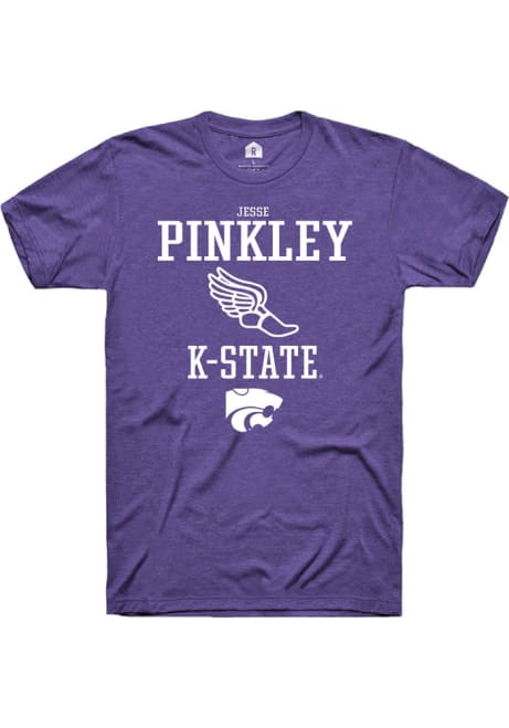 Jesse Pinkley Purple K-State Wildcats NIL Sport Icon Short Sleeve T Shirt