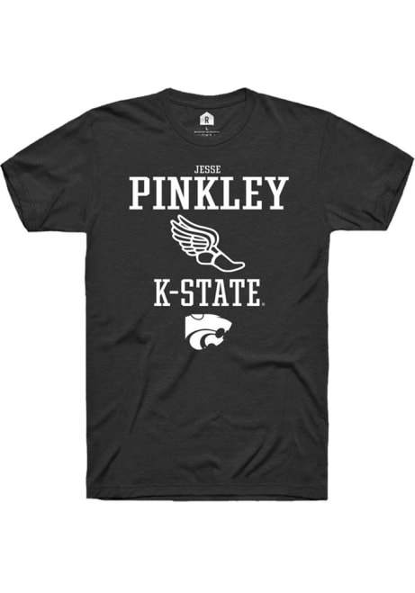 Jesse Pinkley Black K-State Wildcats NIL Sport Icon Short Sleeve T Shirt