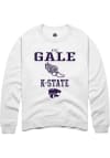 Main image for Kyle Gale Rally Mens White K-State Wildcats NIL Sport Icon Crew Sweatshirt