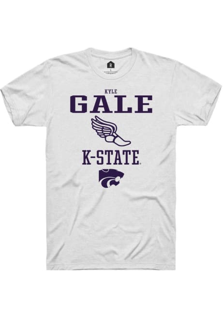 Kyle Gale White K-State Wildcats NIL Sport Icon Short Sleeve T Shirt