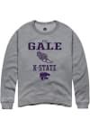 Main image for Kyle Gale Rally Mens Graphite K-State Wildcats NIL Sport Icon Crew Sweatshirt