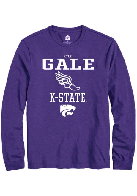 Kyle Gale Rally Mens Purple K-State Wildcats NIL Sport Icon Tee