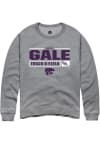 Main image for Kyle Gale Rally Mens Graphite K-State Wildcats NIL Stacked Box Crew Sweatshirt