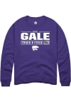 Main image for Kyle Gale Rally Mens Purple K-State Wildcats NIL Stacked Box Crew Sweatshirt