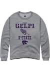Main image for Marcus Gelpi Rally Mens Graphite K-State Wildcats NIL Sport Icon Crew Sweatshirt