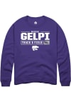 Main image for Marcus Gelpi Rally Mens Purple K-State Wildcats NIL Stacked Box Crew Sweatshirt