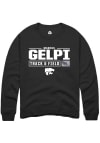 Main image for Marcus Gelpi Rally Mens Black K-State Wildcats NIL Stacked Box Crew Sweatshirt