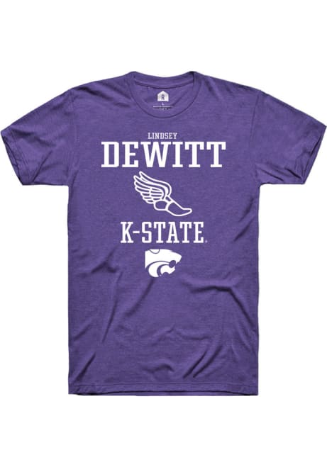 Lindsey DeWitt Purple K-State Wildcats NIL Sport Icon Short Sleeve T Shirt