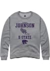 Main image for O'shalia Johnson Rally Mens Graphite K-State Wildcats NIL Sport Icon Crew Sweatshirt