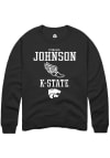 Main image for O'shalia Johnson Rally Mens Black K-State Wildcats NIL Sport Icon Crew Sweatshirt