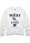 Main image for Shalysa Wray Rally Mens White K-State Wildcats NIL Sport Icon Crew Sweatshirt
