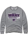 Main image for Shalysa Wray Rally Mens Graphite K-State Wildcats NIL Stacked Box Crew Sweatshirt