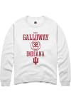 Main image for Trey Galloway Rally Mens White Indiana Hoosiers NIL Sport Icon Crew Sweatshirt