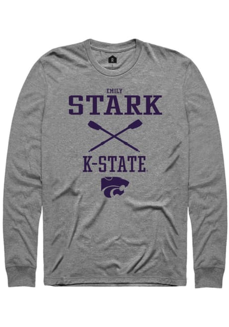 Emily Stark Rally Mens Graphite K-State Wildcats NIL Sport Icon Tee