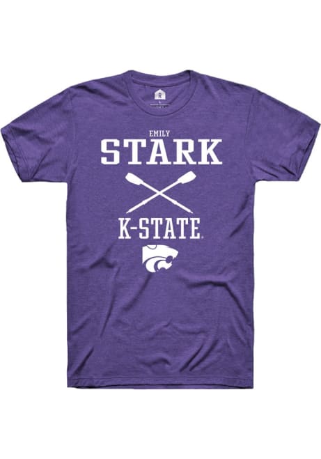 Emily Stark Purple K-State Wildcats NIL Sport Icon Short Sleeve T Shirt