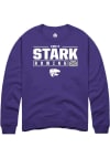 Main image for Emily Stark Rally Mens Purple K-State Wildcats NIL Stacked Box Crew Sweatshirt