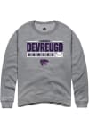 Main image for Lindsey DeVreugd Rally Mens Graphite K-State Wildcats NIL Stacked Box Crew Sweatshirt