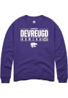 Main image for Lindsey DeVreugd Rally Mens Purple K-State Wildcats NIL Stacked Box Crew Sweatshirt