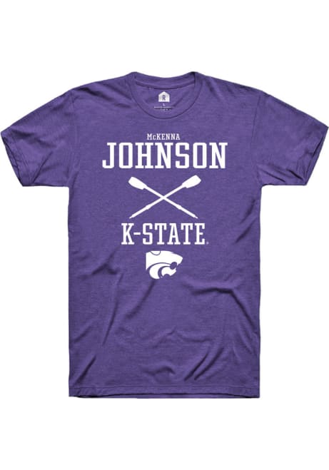 McKenna Johnson Purple K-State Wildcats NIL Sport Icon Short Sleeve T Shirt