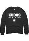 Main image for Ella Kubas  Rally Michigan State Spartans Mens Black NIL Stacked Box Long Sleeve Crew Sweatshirt