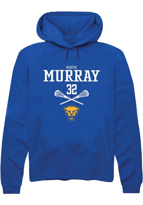 Maeve Murray Rally Mens Blue Pitt Panthers NIL Sport Icon Hooded Sweatshirt