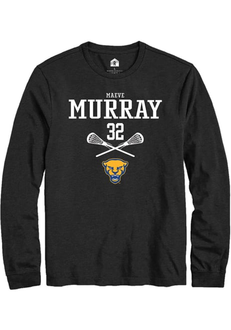 Maeve Murray Rally Mens Black Pitt Panthers NIL Sport Icon Tee