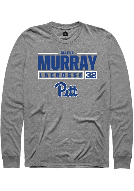 Maeve Murray Rally Mens Graphite Pitt Panthers NIL Stacked Box Tee