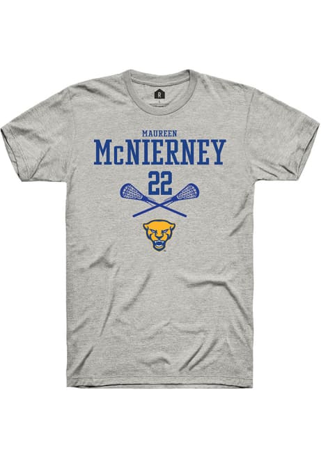 Maureen McNierney Ash Pitt Panthers NIL Sport Icon Short Sleeve T Shirt