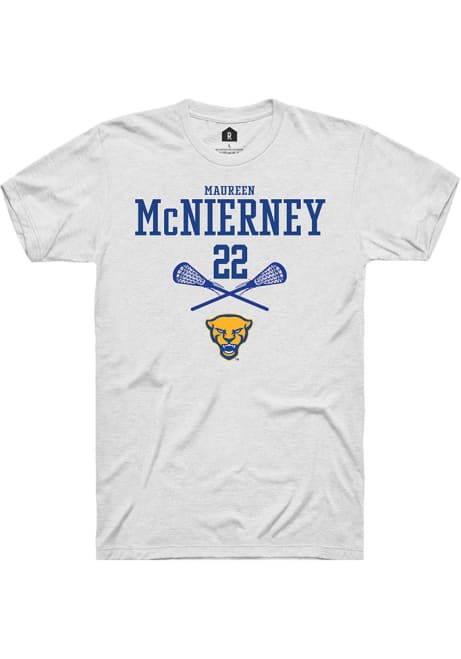 Maureen McNierney White Pitt Panthers NIL Sport Icon Short Sleeve T Shirt