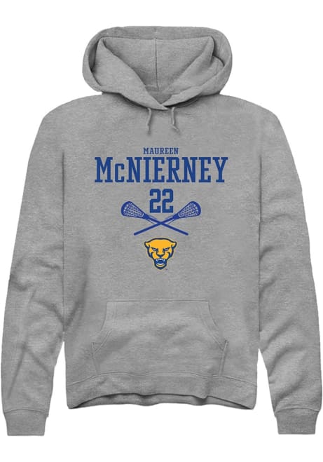 Maureen McNierney Rally Mens Graphite Pitt Panthers NIL Sport Icon Hooded Sweatshirt