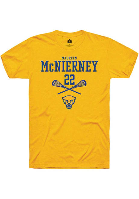 Maureen McNierney Gold Pitt Panthers NIL Sport Icon Short Sleeve T Shirt