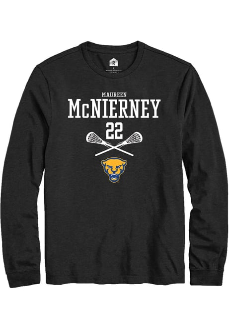 Maureen McNierney Rally Mens Black Pitt Panthers NIL Sport Icon Tee