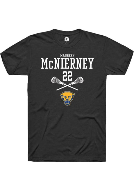 Maureen McNierney Black Pitt Panthers NIL Sport Icon Short Sleeve T Shirt