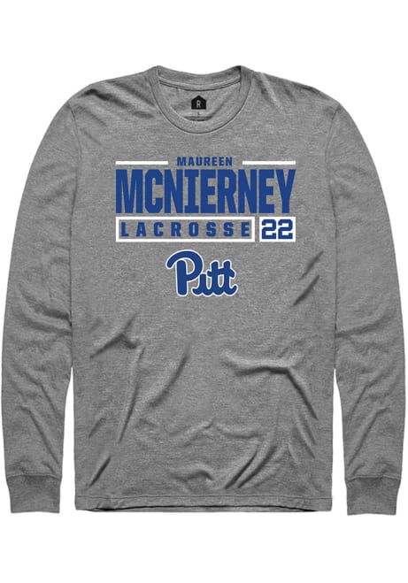 Maureen McNierney Rally Mens Graphite Pitt Panthers NIL Stacked Box Tee