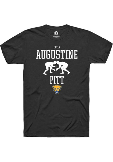 Luca Augustine Black Pitt Panthers NIL Sport Icon Short Sleeve T Shirt