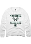 Main image for Makenna Martinez Rally Mens White Michigan State Spartans NIL Sport Icon Crew Sweatshirt