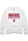 Main image for Chloe Moore-McNeil Rally Mens White Indiana Hoosiers NIL Stacked Box Crew Sweatshirt