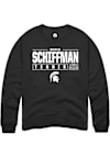 Main image for Marlo Schiffman Rally Mens Black Michigan State Spartans NIL Stacked Box Crew Sweatshirt