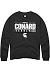 Main image for Nicole Conard Rally Mens Black Michigan State Spartans NIL Stacked Box Crew Sweatshirt