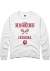 Main image for Carson Haskins Rally Mens White Indiana Hoosiers NIL Sport Icon Crew Sweatshirt