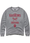 Main image for Carson Haskins Rally Mens Graphite Indiana Hoosiers NIL Sport Icon Crew Sweatshirt