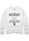 Main image for August Meekhof Rally Mens White Michigan State Spartans NIL Sport Icon Crew Sweatshirt