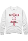 Main image for Lexus Bargesser Rally Mens White Indiana Hoosiers NIL Sport Icon Crew Sweatshirt