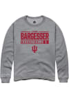 Main image for Lexus Bargesser Rally Mens Graphite Indiana Hoosiers NIL Stacked Box Crew Sweatshirt